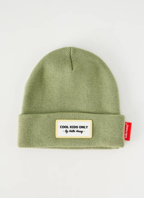 Bonnet vert HELLO HOSSY pour enfant