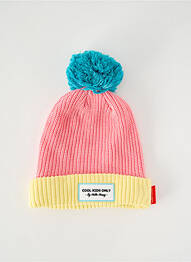 Bonnet doublure rose HELLO HOSSY enfant
