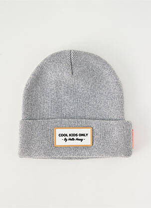Bonnet maille opaque gris HELLO HOSSY enfant