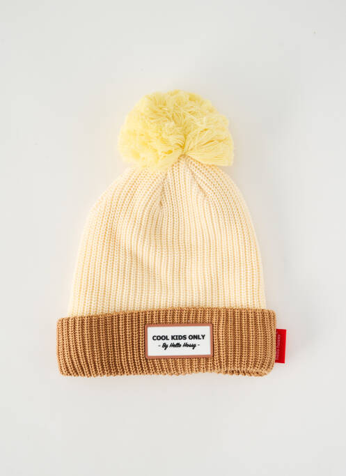 Bonnet beige HELLO HOSSY pour enfant