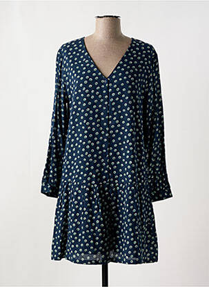 Robe courte coupe évasée manches longues bleu HARRIS WILSON femme
