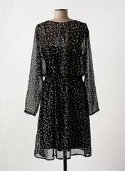 Robe mi-longue noir ICHI pour femme seconde vue