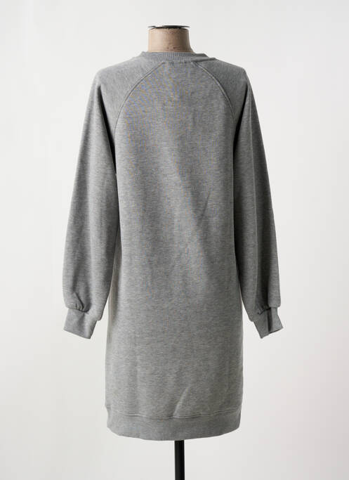 Robe mi-longue gris ICHI pour femme