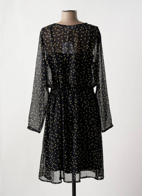 Robe mi-longue noir ICHI pour femme