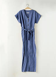 Combi-pantalon poches manches courtes bleu YAYA femme