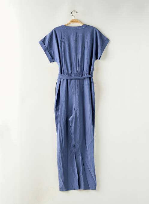 Combi-pantalon poches manches courtes bleu YAYA femme