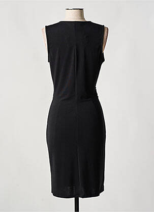 Robe mi-longue sans manche sans manche noir LADY LOL femme