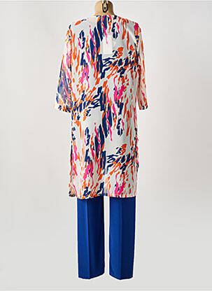 Ensemble pantalon type de haut veste bleu JOY femme