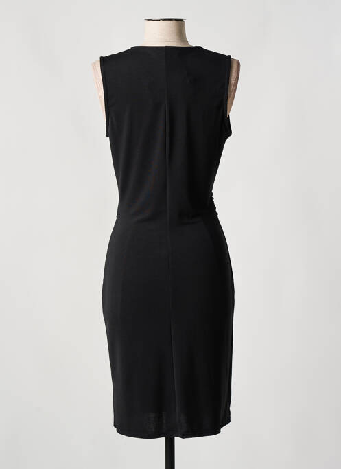 Robe mi-longue sans manche sans manche noir LADY LOL femme