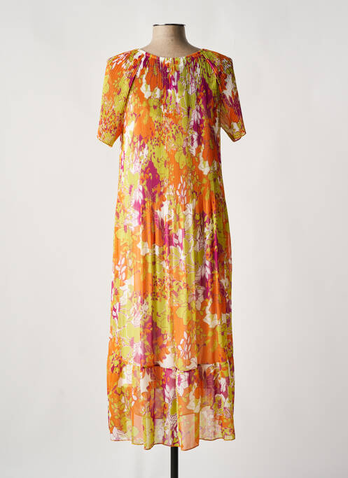 Robe longue orange HALOGENE pour femme