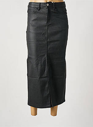 Jupe mi-longue stretch noir ONADO femme