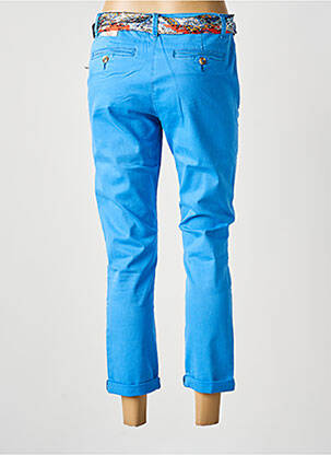 Pantalon 7/8 stretch taille normale bleu ONADO femme