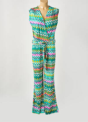 Combi-pantalon sans manche sans manche vert LADY LOL femme
