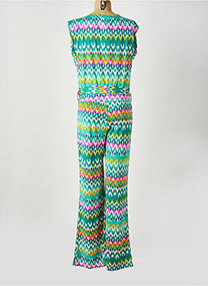 Combi-pantalon sans manche sans manche vert LADY LOL femme