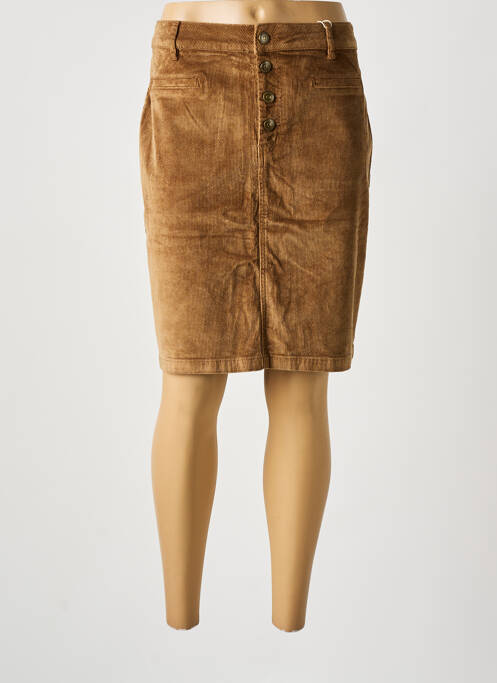 Jupe mi-longue marron ONADO pour femme