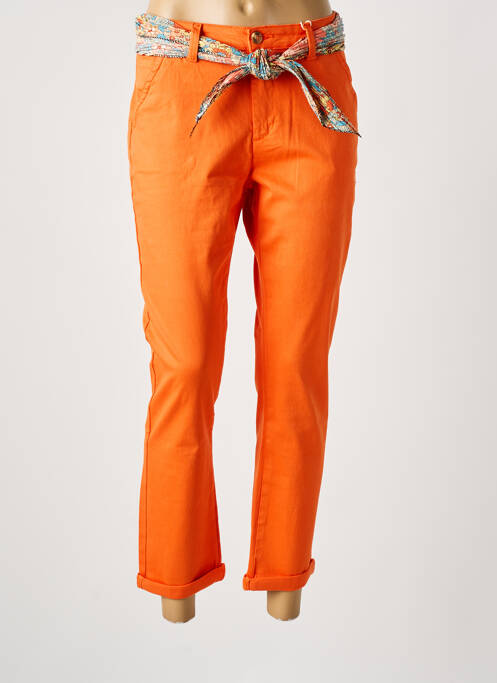 Pantalon 7/8 orange ONADO pour femme