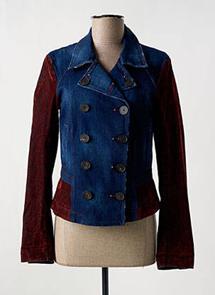 Veste casual col chemisier bleu HIGH femme