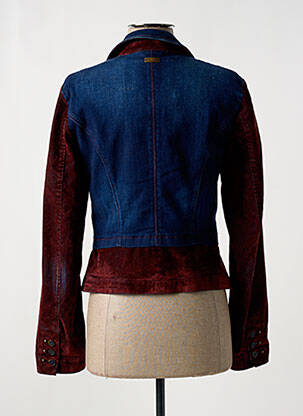 Veste casual col chemisier bleu HIGH femme