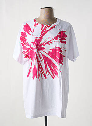 T-shirt imprimé fantaisie manches courtes blanc LIVIANA CONTI femme