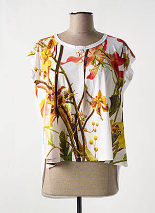 T-shirt coupe cintrée manches courtes blanc HIGH femme