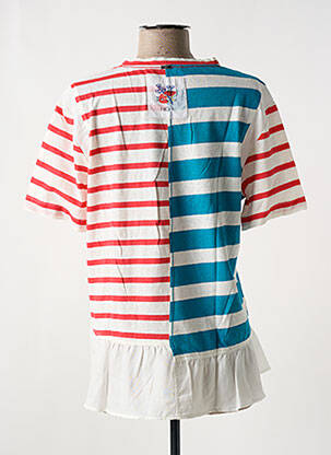 T-shirt col v manches courtes blanc HIGH femme