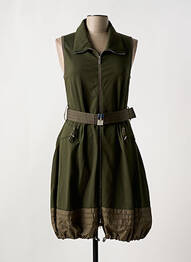 Robe mi-longue sans manche sans manche vert HIGH femme