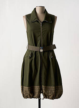 Robe mi-longue sans manche sans manche vert HIGH femme