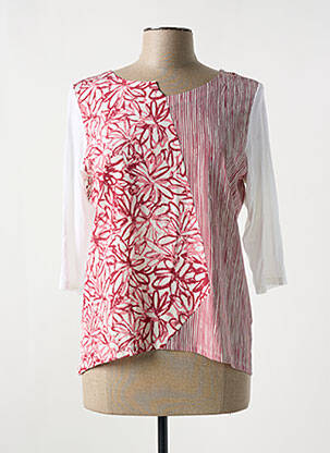 T-shirt manches 3/4 manches 3/4 blanc WHYCI MILANO femme