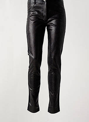 Pantalon slim taille basse taille basse noir ABSOLU femme