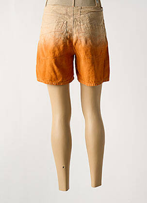 Short fermeture zippée sous rabat boutonné taille normale orange HIGH femme