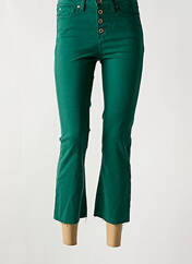 Pantalon 7/8 vert DENIM STUDIO pour femme seconde vue