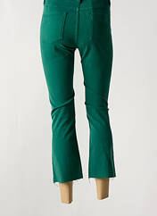 Pantalon 7/8 vert DENIM STUDIO pour femme seconde vue