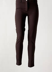Pantalon slim marron ABSOLU pour femme seconde vue