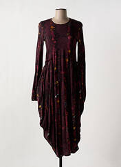 Robe mi-longue rouge HICH USE pour femme seconde vue