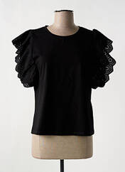 T-shirt noir LEO & UGO pour femme seconde vue