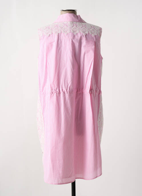 Robe courte sans manche sans manche rose MAX & MOI femme