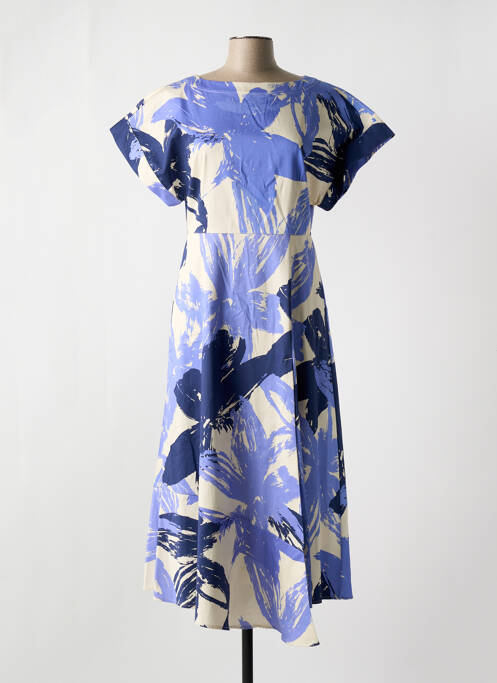 Robe mi-longue bleu LIVIANA CONTI pour femme