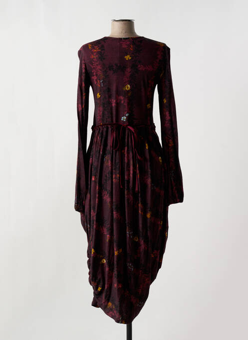 Robe mi-longue rouge HICH USE pour femme