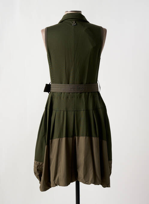 Robe mi-longue vert HIGH pour femme