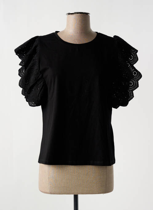 T-shirt noir LEO & UGO pour femme