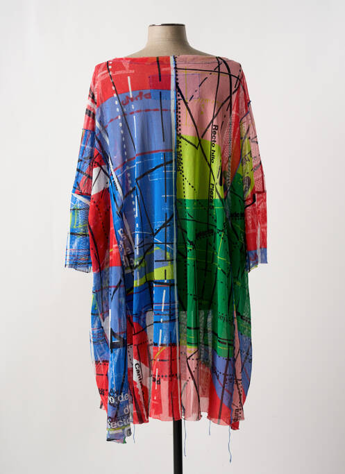 Tunique manches longues rouge BLACK LABEL pour femme