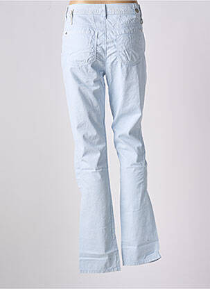 Pantalon slim tissage popeline taille normale bleu HIGH femme