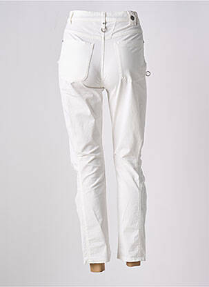 Pantalon 7/8 taille haute taille haute blanc HIGH femme