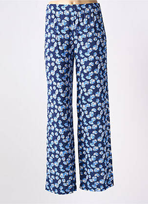 Pantalon large coupe fluide taille normale bleu ROSSO 35 femme