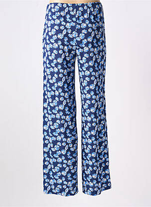 Pantalon large coupe fluide taille normale bleu ROSSO 35 femme