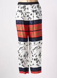 Pantalon droit tissage popeline taille normale blanc PIER ANTONIO GASPARI femme