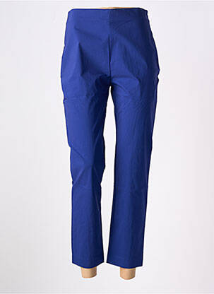 Pantalon 7/8 taille haute taille haute bleu PIER ANTONIO GASPARI femme