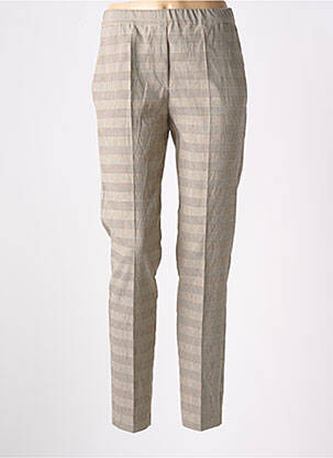 Pantalon slim taille haute taille haute gris D.EXTERIOR femme