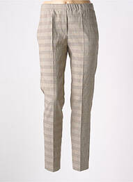 Pantalon slim taille élastique taille haute gris D.EXTERIOR femme