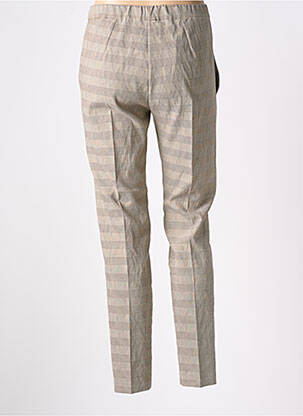 Pantalon slim taille haute taille haute gris D.EXTERIOR femme